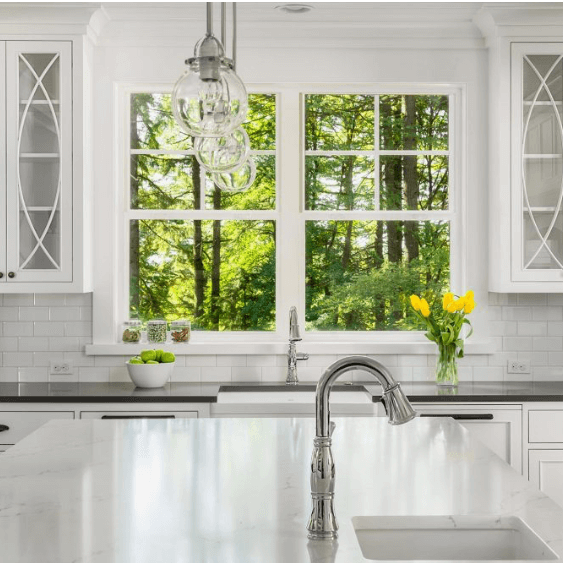 white clean modern kitchen
