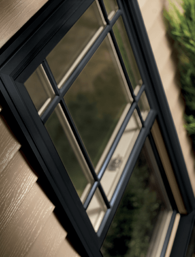 black trim window