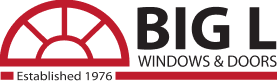 The logo of Big L windows and doors