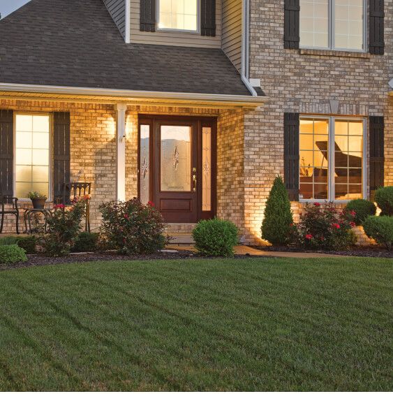 A Classic Craft Cambridge Light Brick Home with Single Door Entry in New York