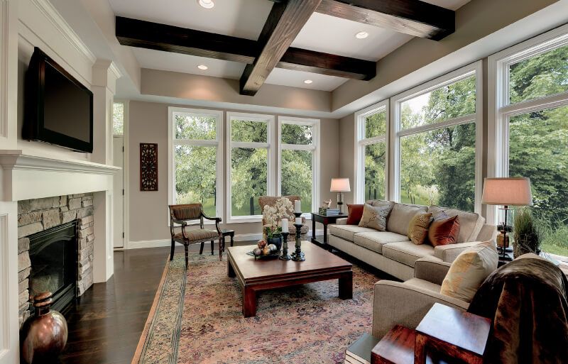 An Interior of House Highlighting Marvin Essential Window Design in New York