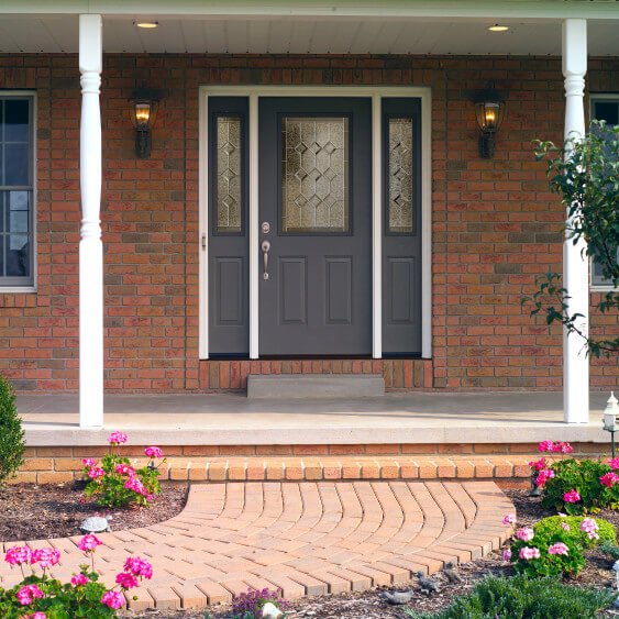 Provia Legacy entry doors were installed for a house in New York